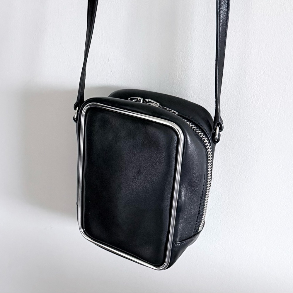 Alexander Wang Black Leather Rectangular Halo Cro… - image 5